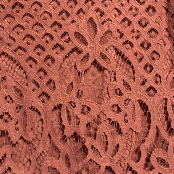 Rewind Dusty Rose Lace High-Neck Tank Top - Size XL - Picture 2 of 5